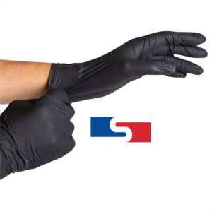 Guantes de nitrilo negro caja x100