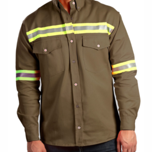 Camisa de Seguridad en Drill con Reflectivo – Manga Larga